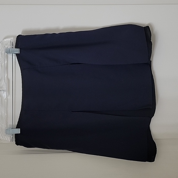 The Limited Size 8 Navy Blue with Black Lining Pleated Mini Skirt, EUC - Picture 1 of 9